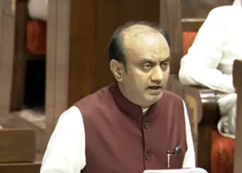 BJP MP Sudhanshu Trivedi addressing the Rajya Sabha on the Waqf Amendment Bill 2025