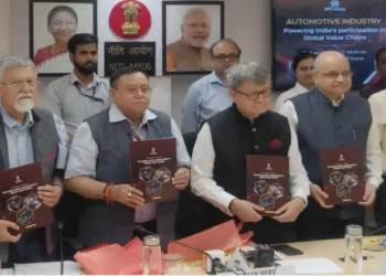 Battery manufacturing hubs are emerging in regions like Europe and the U.S., creating a competitive environment for India to participate in this fast-evolving sector. Image Credit: Twitter(@airnewsalerts)