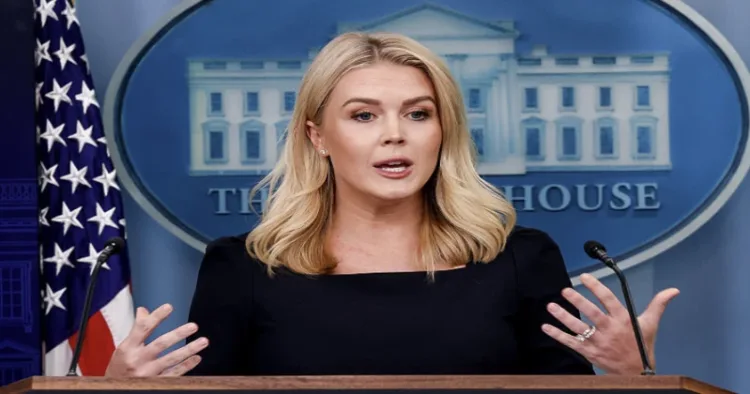 White House Press Secretary Karoline Leavitt