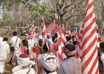 People celebrating Sarhul festival with pomp (Source: ETV Bharat Chhattisgarh)