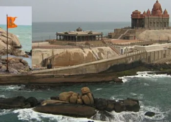 Attempt to remove flag mast with saffron flag on Vivekananda Rock memorial thwarted