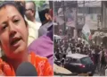Hindu women sharing their stories of abuse and fear (Left) and Malda violence (Right)