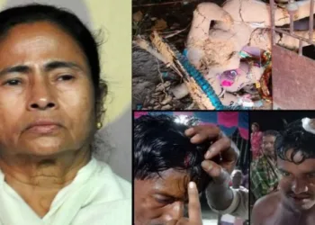 West Bengal CM Mamata Banerjee (Left)