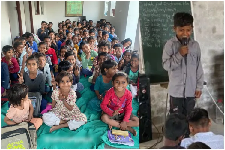 A dedicated study centre for Pakistani Hindu refugee students living in Bharat (Photo: SNU, Twitter (X))