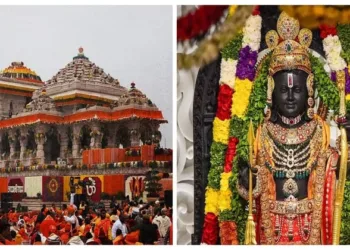 Ayodhya Ram Mandir (Left)