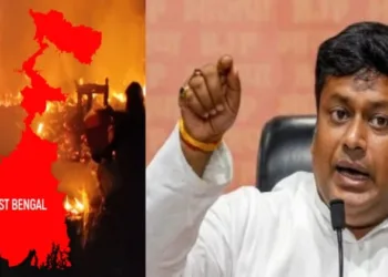 West Bengal state president for BJP Sukanta Majumdar (Right)