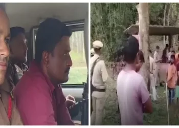 Fakhruddin, arrested in connection with the Mandir incident (Left) and Bhairav Mandir premises where beef was allegedly found (Right)