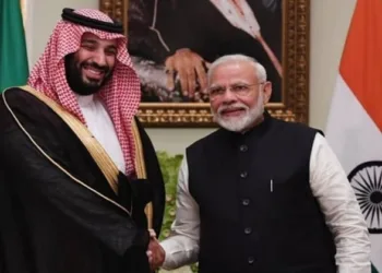 Prime Minister of Saudi Arabia Mohammed bin Salman (Left) and Prime Minister Narendra Modi (Right)