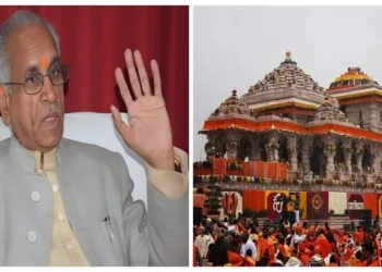 Ayodhya Ram Mandir General Secretary Champat Rai (Left)