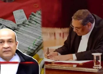 (Left) Justice Yashwant Varma (Right) CJI Sanjiv Khanna