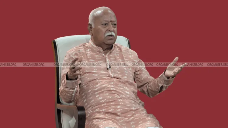 RSS Sarsanghchalak Dr. Mohan Bhagwat at Organiser's office (File Photo)