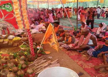 Ghar Wapsi ceremony organised in Phuljhar Village in Sundargarh district of Odisha.