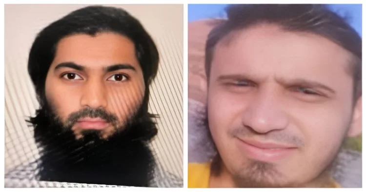 ISIS operatives Talha Khan (Left) and Abdullah Shaikh (Right)