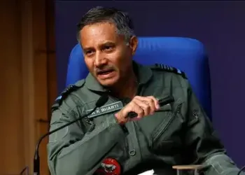Air Marshal AK Bharti at MOD Presser