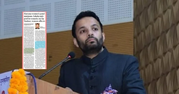 Ashoka University Professor arrested for derogatory post on Operation Sindoor and the women officers who did the briefing