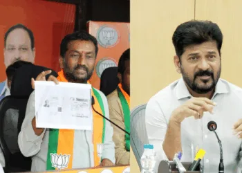 BJP MP Raghunandan Rao and CM Revant Reddy