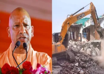 Uttar Pradesh Chief Minister Yogi Adityanath (Left)