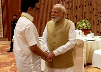 Tamil Nadu CM MK Stalin with PM Modi at Niti Ayog
