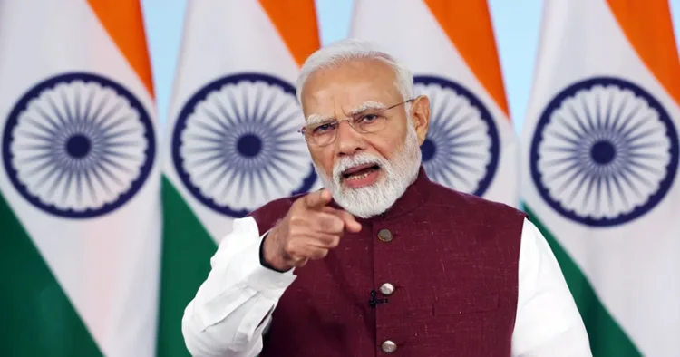 New Delhi, May 12 (ANI): Prime Minister Narendra Modi addresses the nation on Operation Sindoor, in New Delhi on Monday. (ANI Photo)