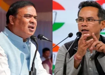 Assam CM Himanta Biswa Sarma (Left), Congress MP Gaurav Gogoi (Right)