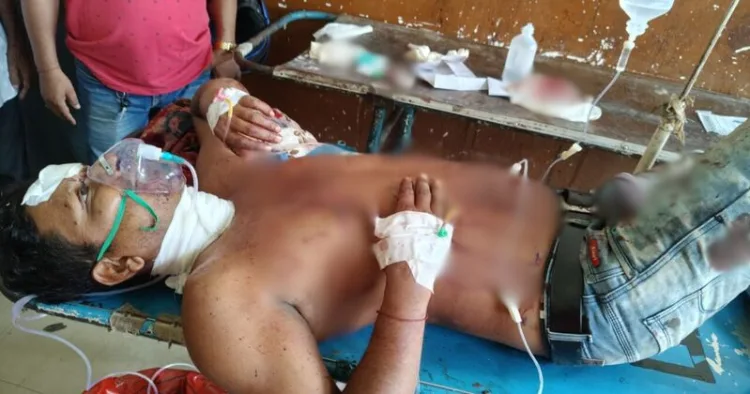 BJP worker brutally attacked with razor in Madanpur