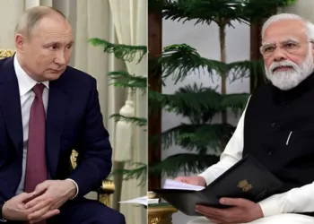 Russian President Vladimir Putin (Left) and Prime Minister Narendra Modi (Right)