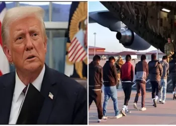 US President Donald Trump (Left)