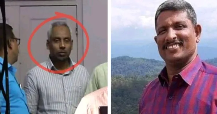 (Left) PFI leader Abdul Sathar (Right) RSS Karyakarta Sreenivasan