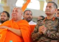 Spiritual leader Jagadguru Rambhadracharya (Left) and Army Chief General Upendra Dwivedi (Right)