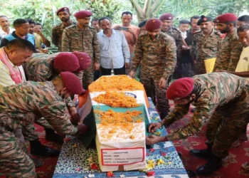 Honouring sepoy Sunilal Muchahary who made the supreme sacrifice