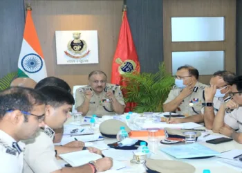 DGP YB Khurania and other senior officials in a high-level meeting to prepare for the Rath Yatra.