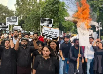 ABVP stages protest against emergency