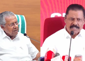 Chief Minister Pinarayi Vijayan and CPM State Secretary M.V. Govindan