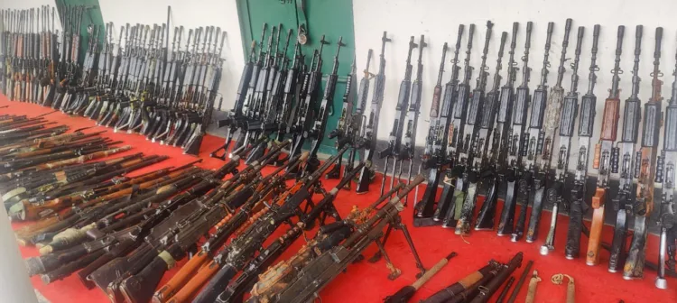 Major Recovery of Arms and Ammunition by Manipur Police and Security Forces