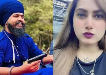 (Left) Nihang Amritpal Singh Mehron (Right) Kanchan Kumari, alias 'Kamal Kaur'