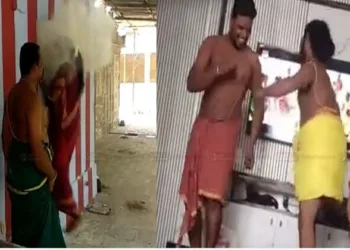 Pujaris in Periya Mariamman temple in Srivillputhur indulged in obscene acts and misbehaved with women