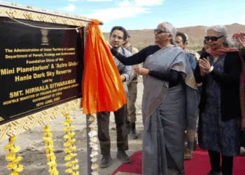Nirmala Sitharaman lays foundation stone for mini planetarium, astro globe at Hanle Dark Sky Reserve
