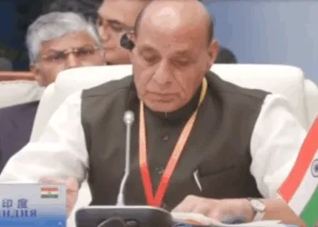 Defence Minister Rajnath Singh at the SCO meet