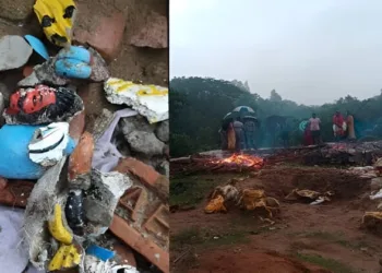 Hindu Mandir vandalised and burned in Chittagong