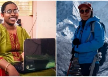 IFS officer Beno Zephine (Left) and Chhonzin Angmo, First blind woman in the world to conquer Everest (Right)