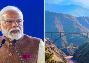 Prime Minister Narendra Modi (Left)