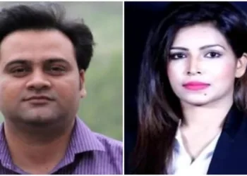Journalist Adarsh Jha (Left) and Ex-TV anchor Shazia Nisar (Right)