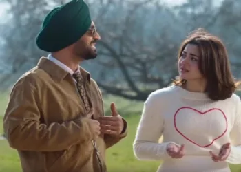 Diljit Dosanjh with Pak Actor Hania Aamir in Sardaar Ji 3