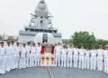 Second Stealth Frigate of Project 17A, INS Udaygiri, Handed Over to Indian Navy