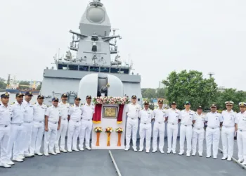 Second Stealth Frigate of Project 17A, INS Udaygiri, Handed Over to Indian Navy
