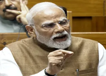 New Delhi, Jul 29 (ANI): Prime Minister Narendra Modi speaks during the discussion on Operation Sindoor in the Lok Sabha, during the Monsoon Session of Parliament, in New Delhi on Tuesday. (Sansad TV/ANI Video Grab)