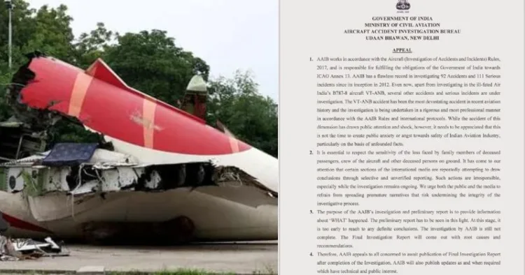 AAIB Dismisses WSJ's pilot eError claims on Air India 171 crash