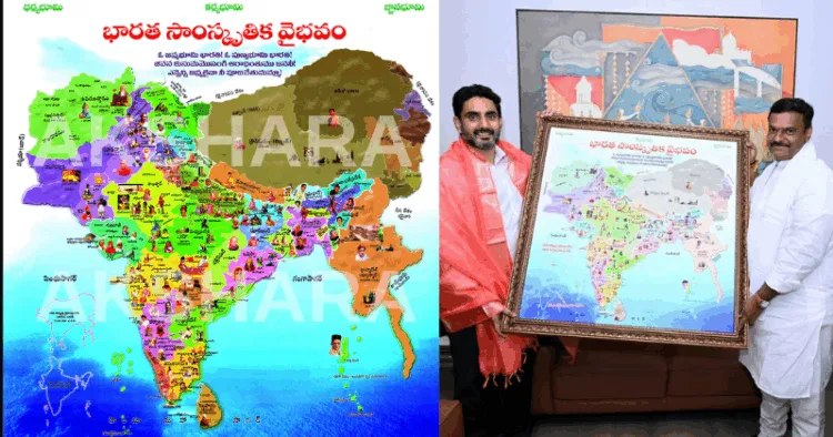 Fact-check: KTR stokes row over BJP’s cultural map gift to Lokesh — an older illustration, not political