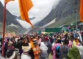 Pilgrims taking Amarnath Yatra