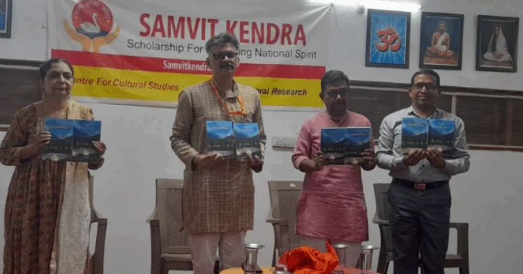 Book launch of Agnyatha Kashmir Files (Telugu)- Whispers of the Unknown Kashmir Files (English)
P. Shailaja, Prafulla Ketkar, Raka Sudhakar Rao, Bal Reddy (Left to Right)